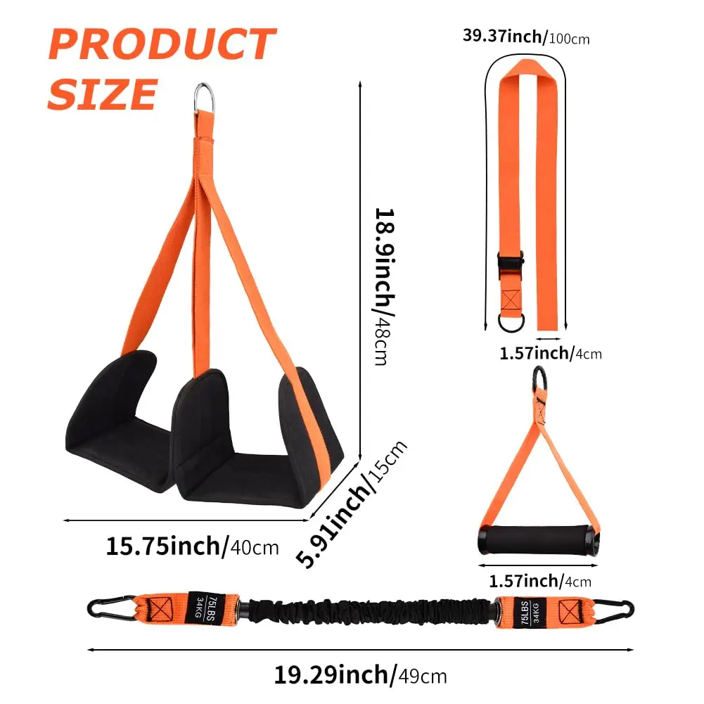 Resistance Bands Set With Handles - Set di fasce di assistenza per