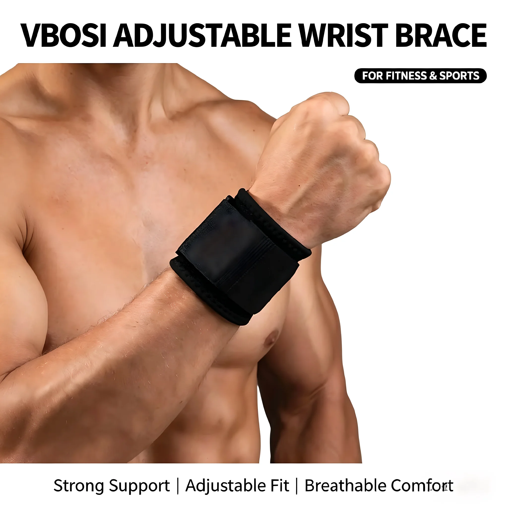 Wrist Wraps Weightlifting Support - Fasce da Polso Professionali Traspiranti per